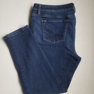 Simply Vera Wang Women's Blue Skinny ankle Jeans Size 10